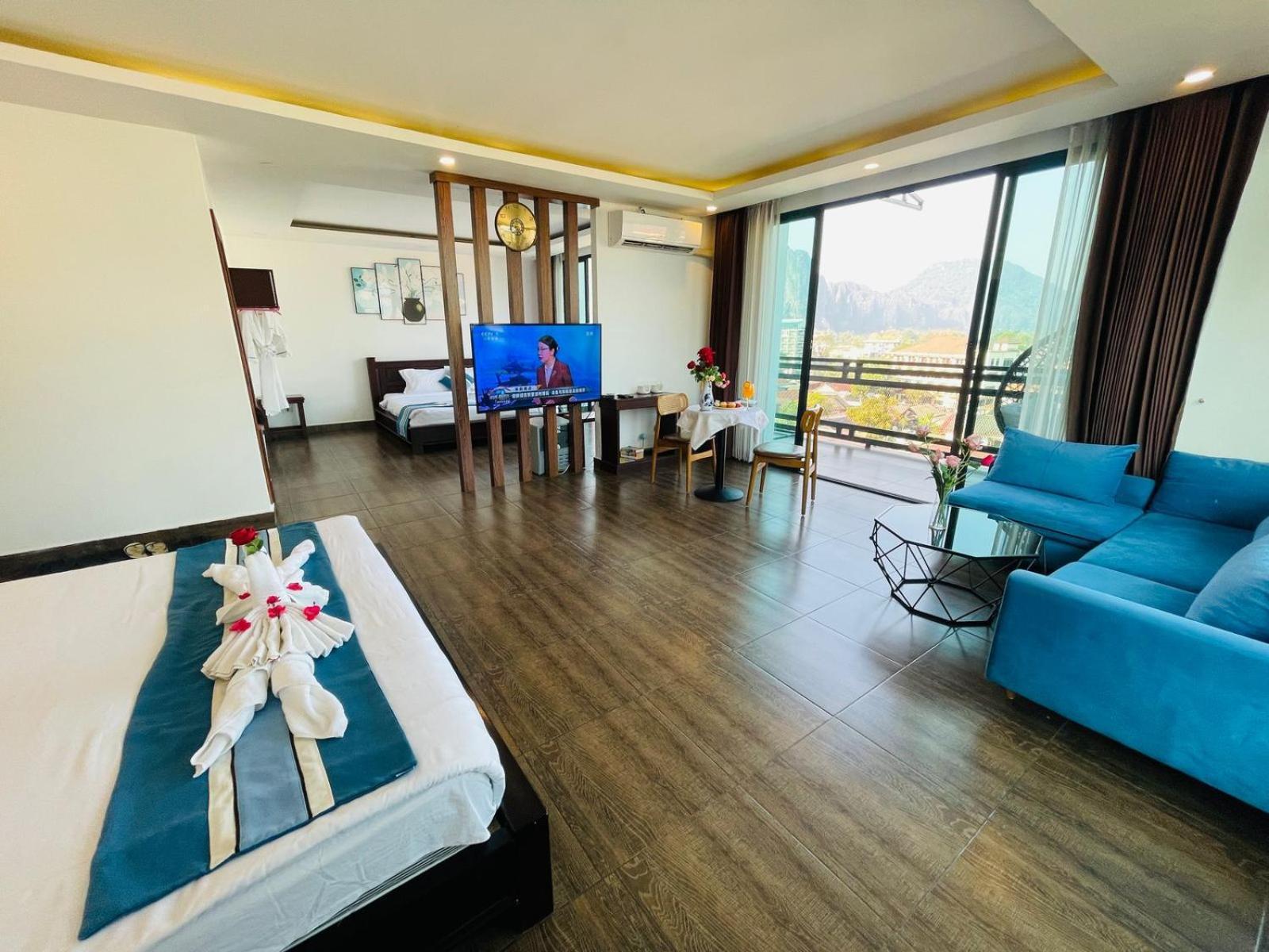Vang Vieng Topview Hotel Exterior foto
